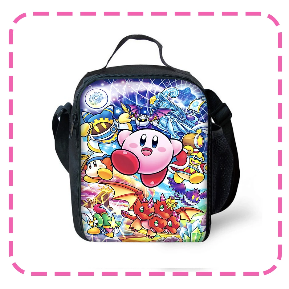 Sanrio Cute Child Insulated Large Capacity Bag for Boy Girl Student Outdoor Picnic Resuable Thermal K-KirbyS Cooler Lunch Box