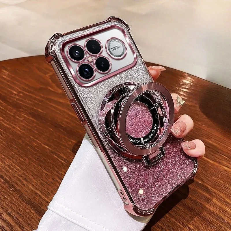 Stoßfeste Glitzer-Magnetische Halterung Galvanisierte Hülle für Motorola Moto G14 G04 G34 G54 G24 G84 G06 G56 G86 G05 Standhülle – Detail 7