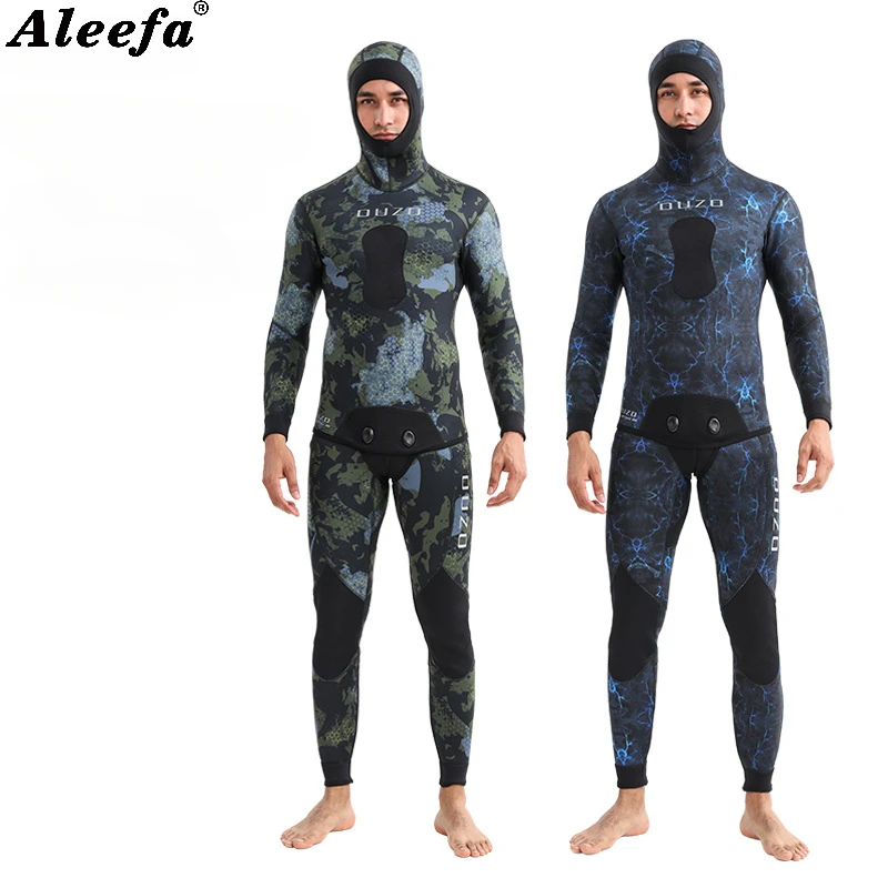 Mens 1.5MM 3MM Spearfishing Wetsuit Camouflage Hunting Wet Suit winter Swimsuit, Perfect for Free Diving and Surfing