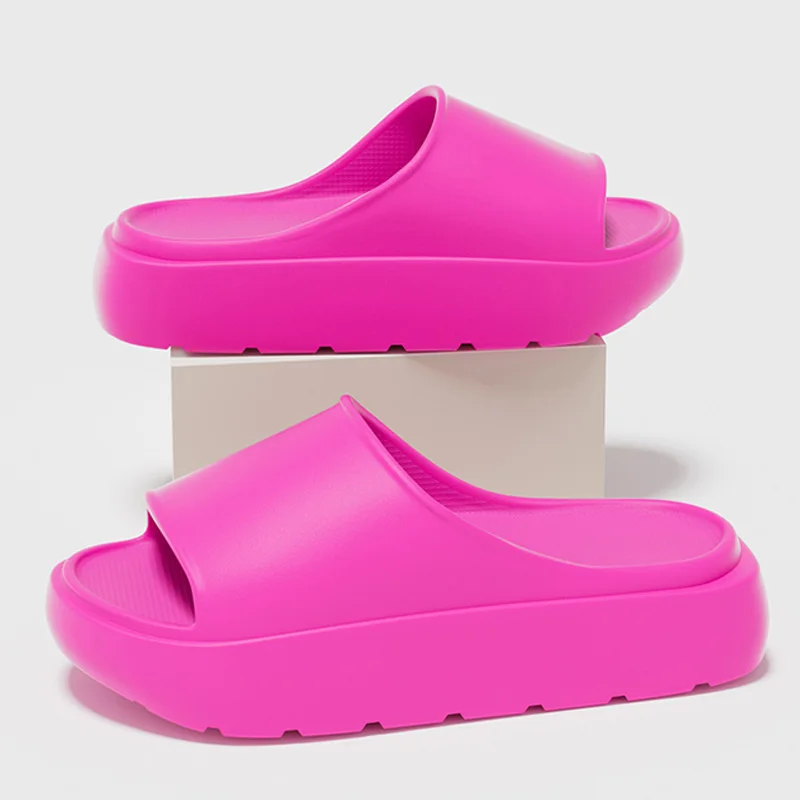 Summer Beach Thick Sole EVA Slippers Women Thick Platform Indoor Home Slides Woman Lightweight Non Slip Bathroom Flip Flops image 3