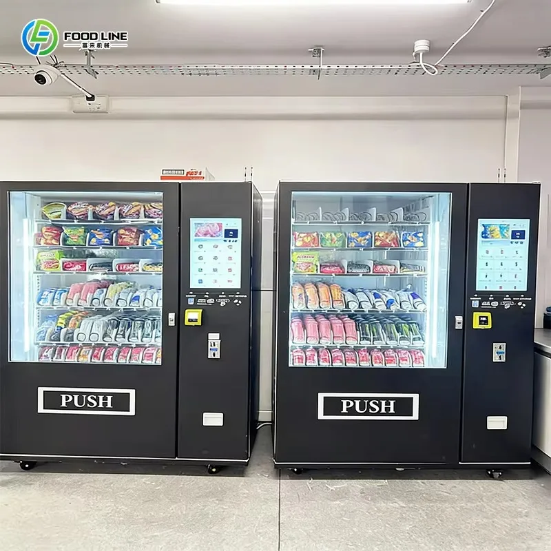 Easy-to-operate, highly convenient, fully self-service snack and beverage vending machines