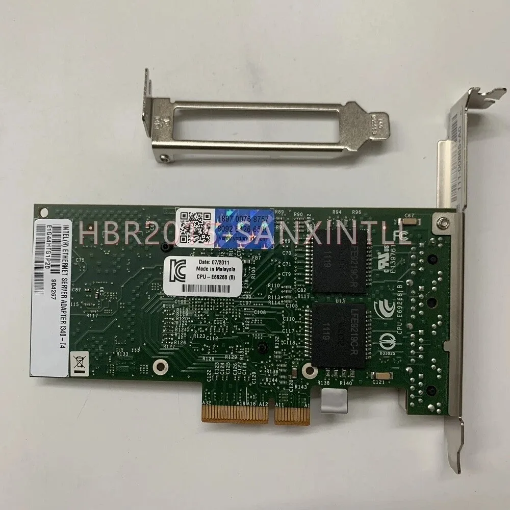 جديد I340-T4 E1G44HT E1G44HTBLK NIC جيجابت PCI-E محول خادم إيثرنت