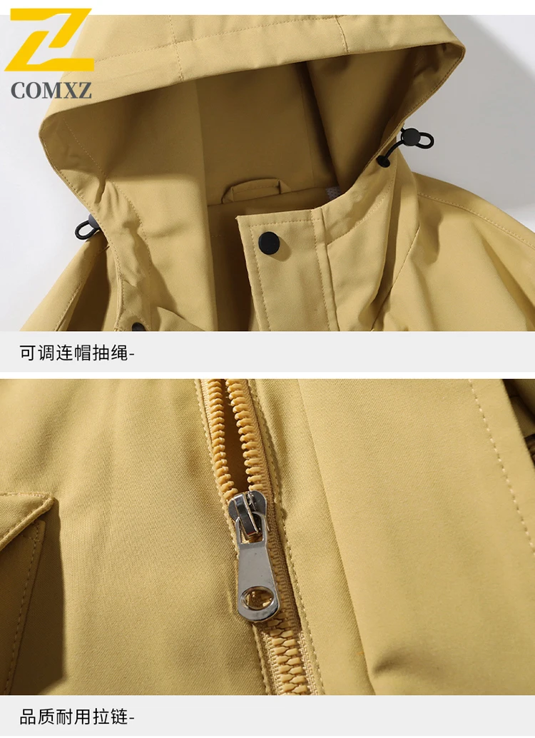 EiAO 3-in-1 سترة انفصال الشتاء الحرارية سترة واقية مع أسفل الداخلية للمشي لمسافات طويلة السفر التخييم الرجال النساء معطف مقاوم للماء #6