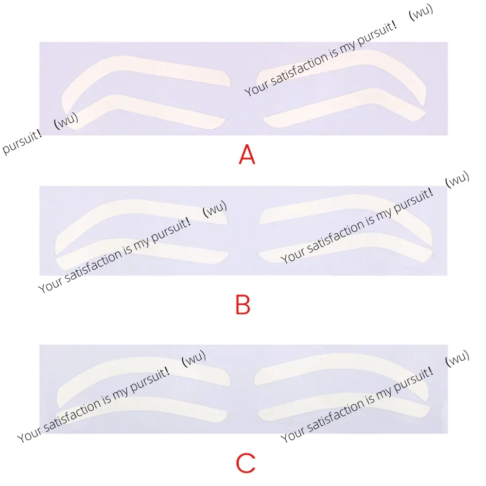 10/30/60PCS Disposable Eyebrow Design Stencil Eyebrow Tint Airbrush Auxiliary Sticker For Brows Shaping With Single