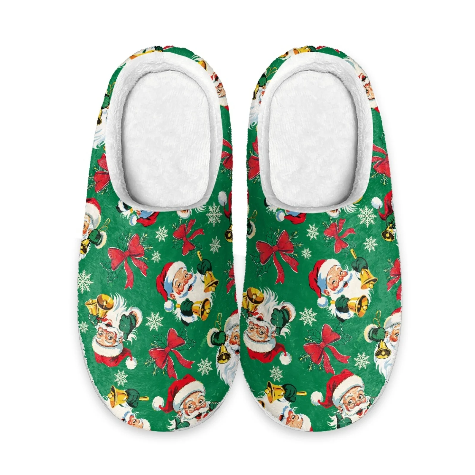PENSTROLL Elk Gift Box House Shoes That Don't Rub Top Of Foot Plush Slippers for Outdoor Non Slip Slippers For Elderly Women