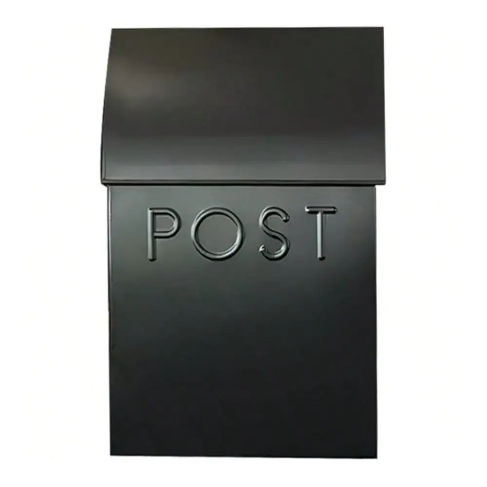 Mailboxes For Outside Wall Mount 15 X 10 X 4 Inches Black Wall Mounted Mailbox And Newspaper Holder Waterproof Mailbox For Door - The Milano Mailbox