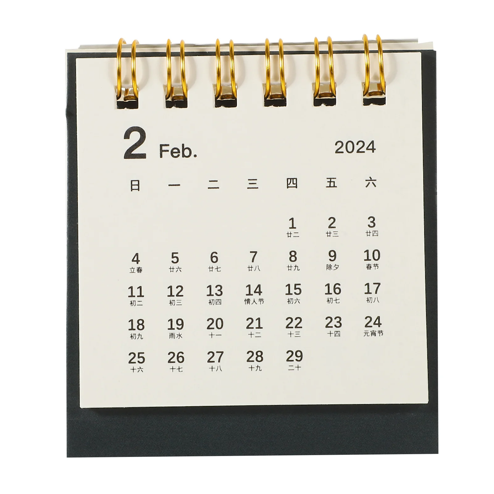 صغير 2024 أجندة مكتبية /رزنامة مكتبية الوردي دوامة ملزمة صفحات سميكة مكتب ديكور المنزل جدول مخطط St سطح المكتب #3