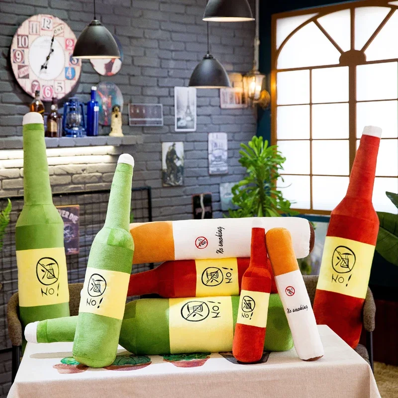 Oreiller bouteille de Cigarette mignon de 150cm, longue bande, grande poupée, jouet en peluche, Clip de jambe de couchage sur les garçons, Style peluche