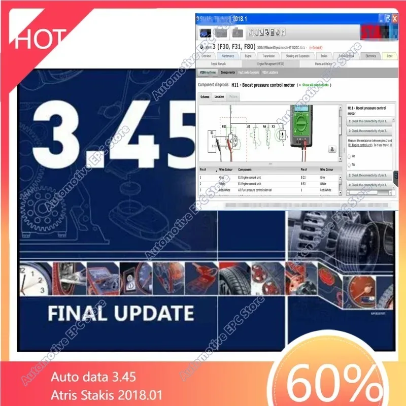 2026 Hot sale Auto data 3.45 vivid workshop 10.2 Auto Repair Software install video guide remote install help Auto Repair Data