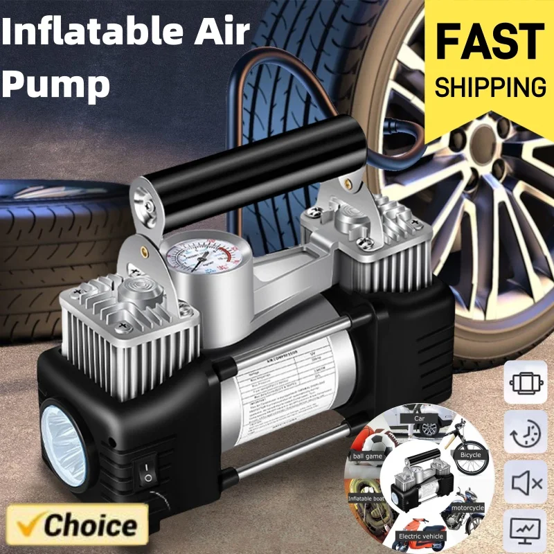 

Проводной портативный автомобильный воздушный насос 12 В, Модернизированный psi, электрический насос для накачки шин, насос для мотоцикла, велосипеда, фотомагнитный автомобильный воздушный компрессор