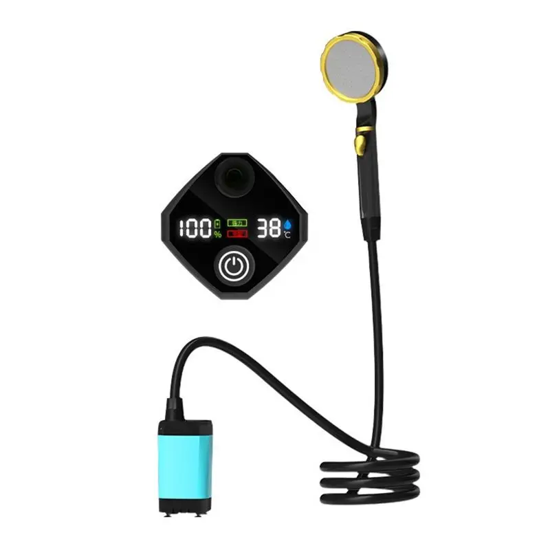 ABVT-7800Mah Portable Shower Pump Rechargeable Electric Shower Pump With Smart Digital Display
