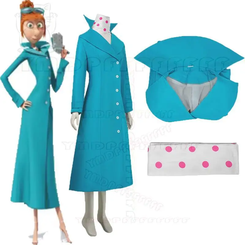 Anime Lucy Wilde cosplay costume blue long jacket movie Lucy's coat women's Halloween party women's trench coat