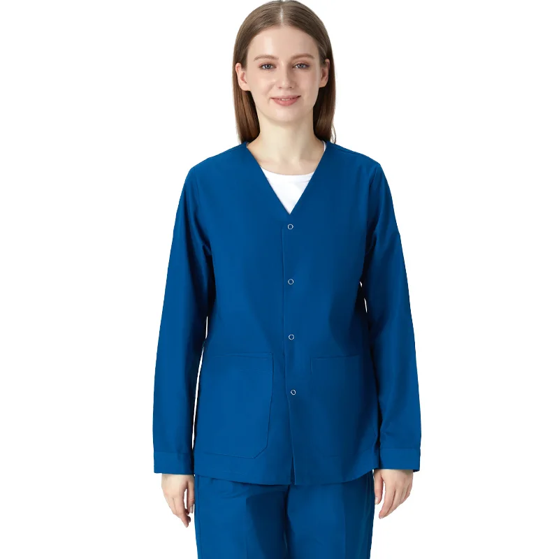 Costumes d'infirmière à manches longues, ensemble de gommage pour femmes, uniforme médical, vêtements de travail, Assistant dentaire vétérinaire, tenue de travail pour médecin 206