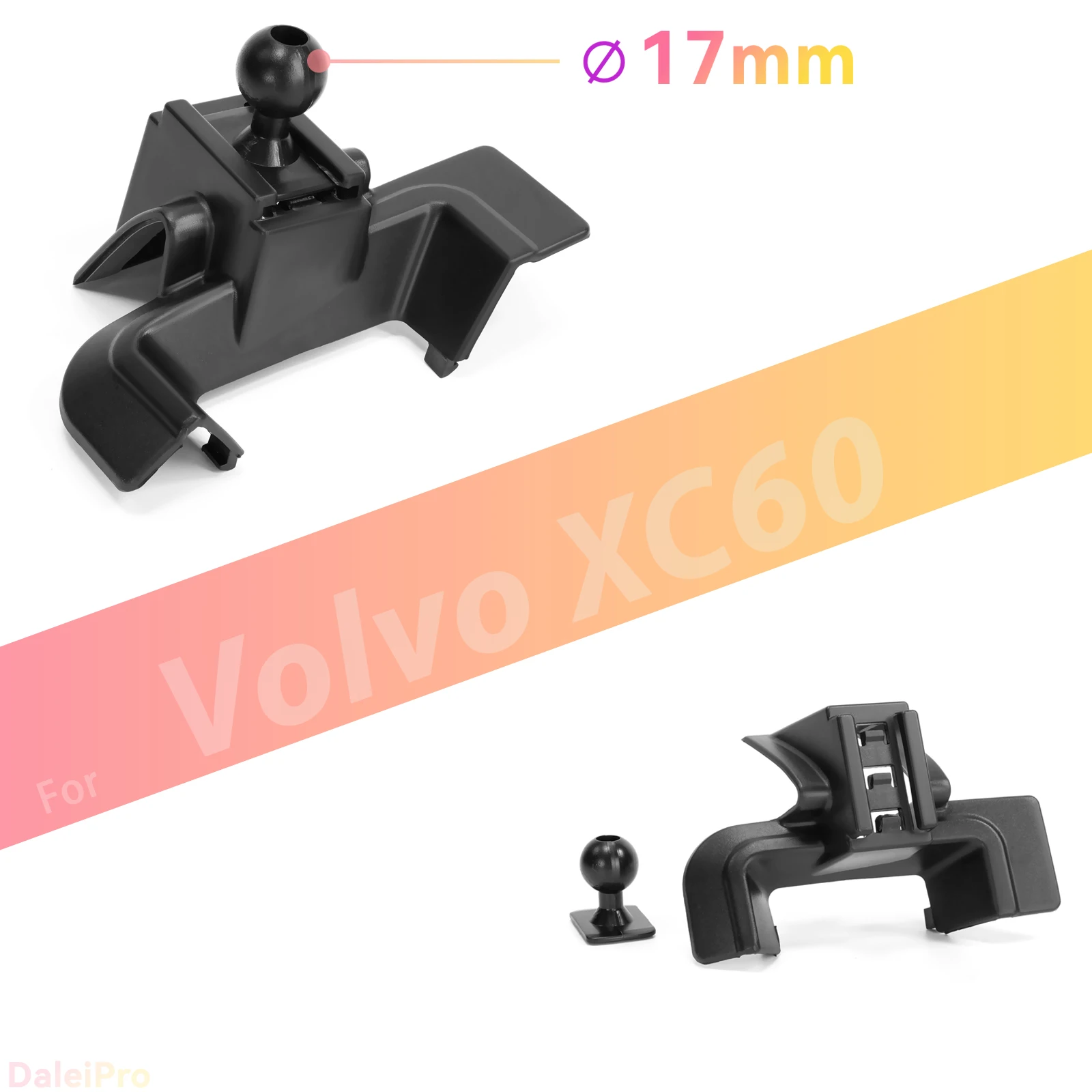 Maßgefertigte Magnetische Handyhalterung mit Luftstromkühlung für Volvo XC60 2018 2019 2020 2021, 360° Drehbar ° Schwenkbare Telefonhalterungsbasis – Detail 2