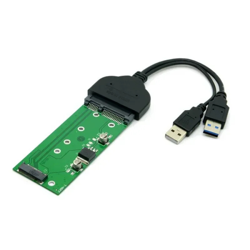 NGFF M.2 to SATA USB 3.0 Adapter Card 2-in-1 SSD Converter for SATA Interface High Speed Data Transfer Tool