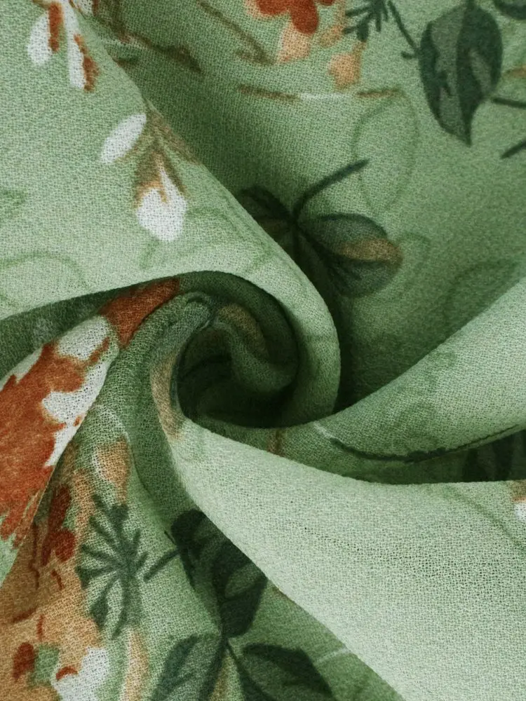 Msfilia-vestido Floral a la moda para mujer, vestidos estampados elegantes holgados de manga corta con cuello en V para primavera y otoño