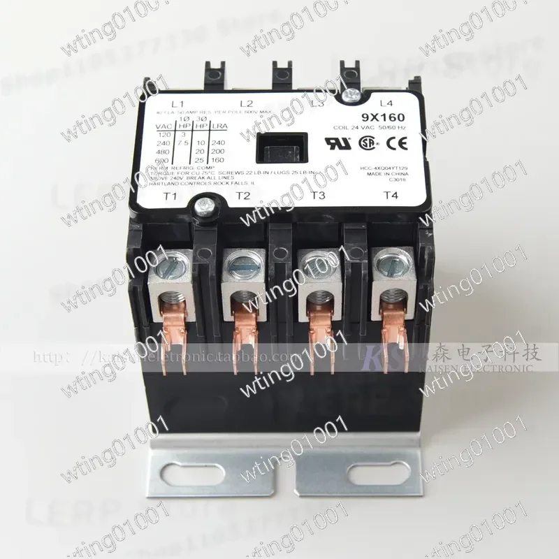 for HCC-4XQ04YT129 9X160 AC Contactor 24V Coil 40A Heavy Duty Switch for Plasma Cutter High Stability Reliable Performance