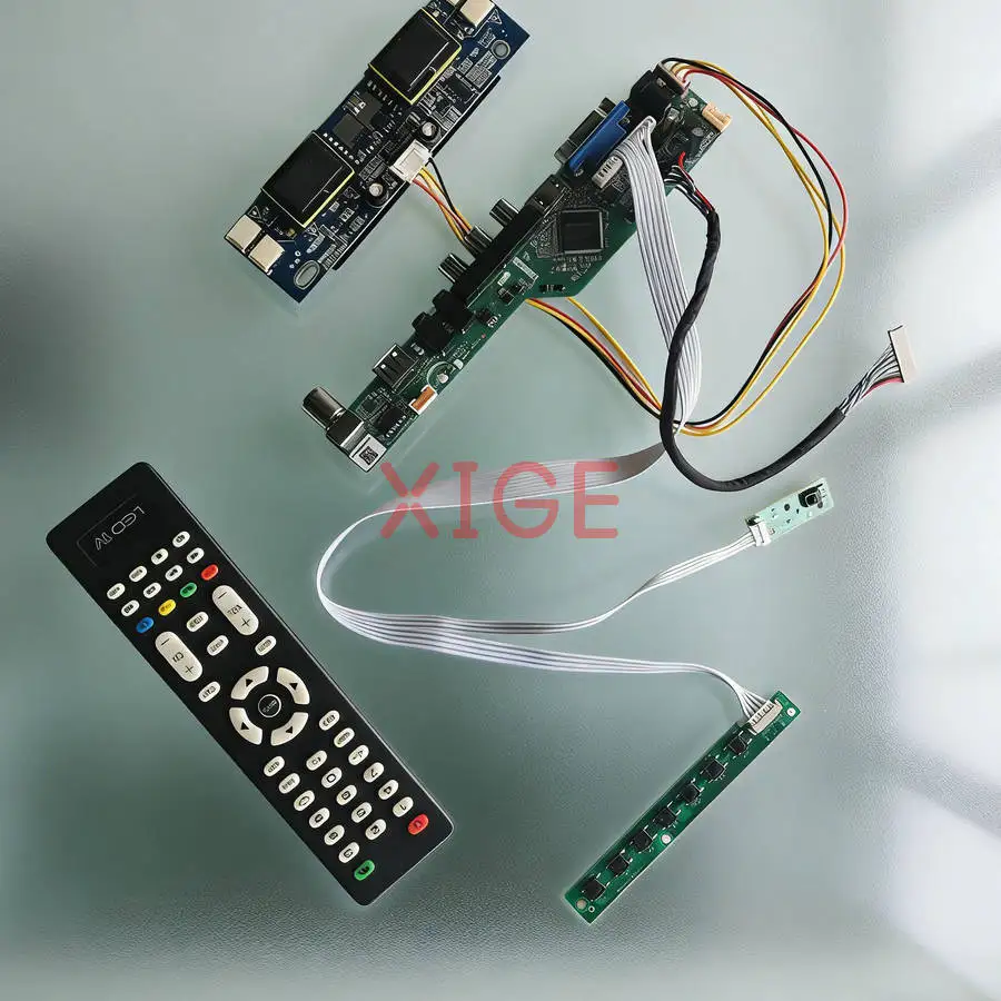 For HSD150MX19 AA121XJ01 TX38D14VC0CAA TFTMD38140CBA Screen Drive Board Kit USB+AV+VGA+HDMI 1024*768 1024x768 4-CCFL 20 Pin LVDS