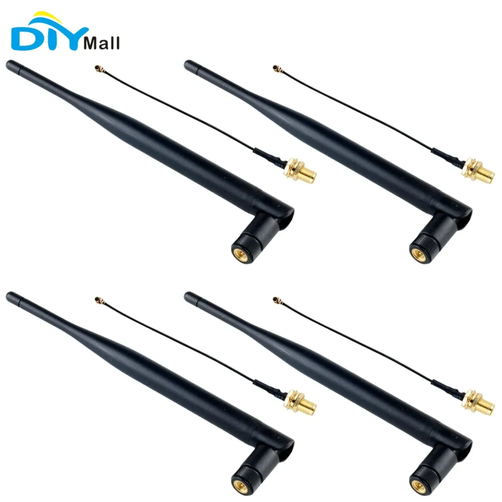 5dBi LoRa Antenna 868MHz 915MHz SMA Male Omni-Directional with Extension Cable for Meshtastic LoRa 32 V3 LoRaWAN 1/2/4PCS