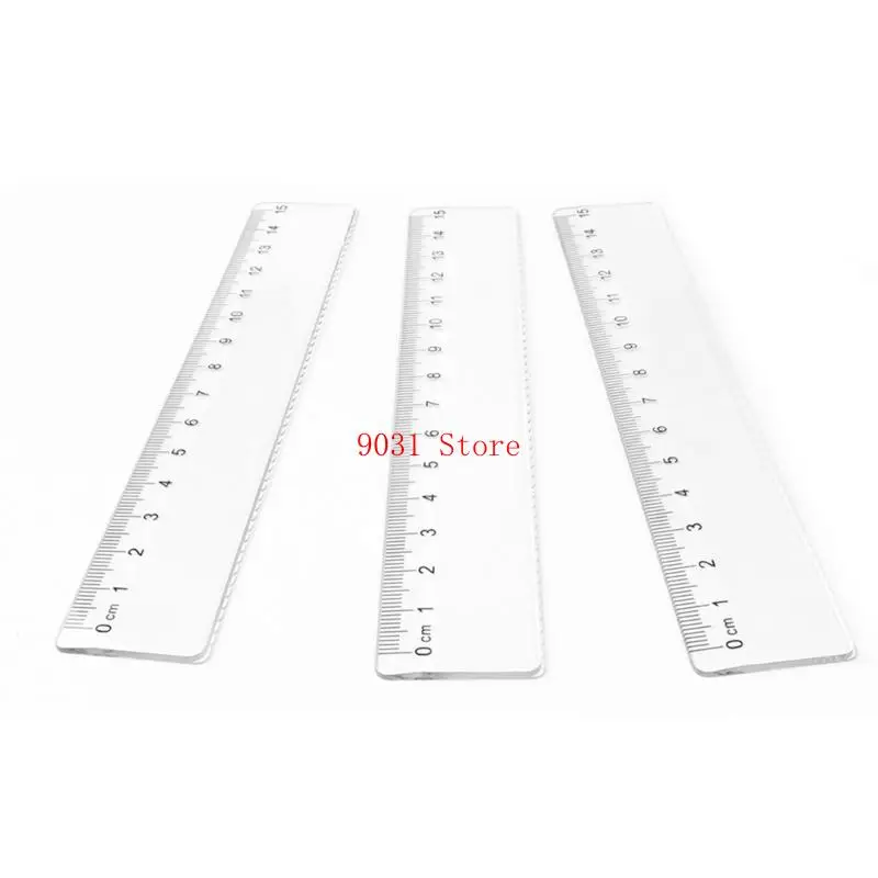 5 PCS 15/20 luler basisschool Set Straight Ruler Plastic Ruler Clear Ruler