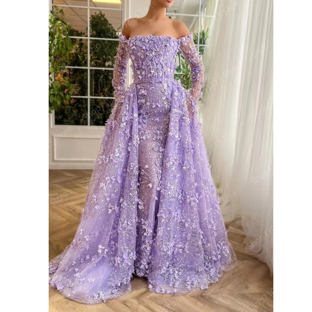 customized Long Prom Dresses for Women Lace Strapless Floor-Length Mermaid Prom Party Wedding Gala Dress Special Events Maxi