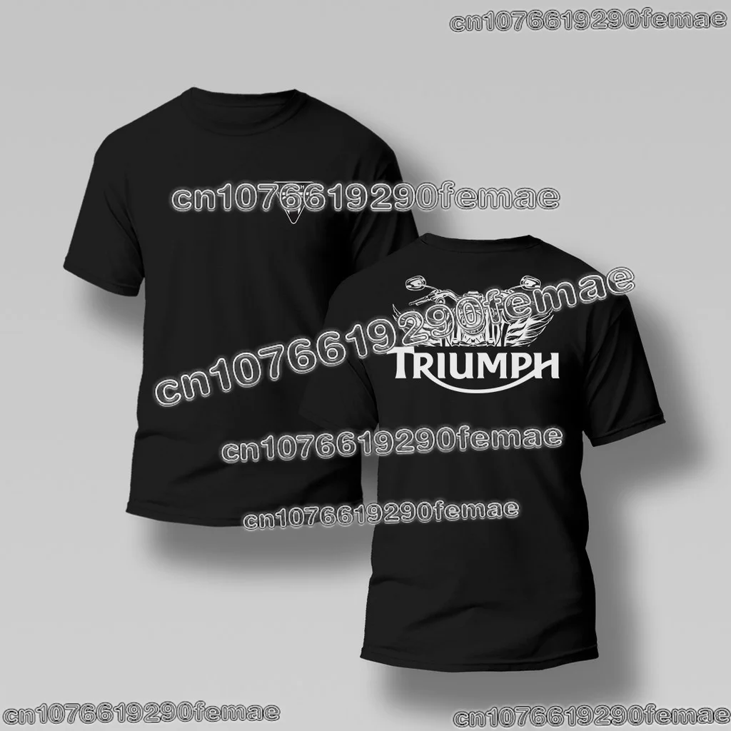 

Triumph Motorcycle Biker Fan T-shirt Men Short Sleeve Cotton Tee High Quality Streetwear Fashion Comfortable Daily Top