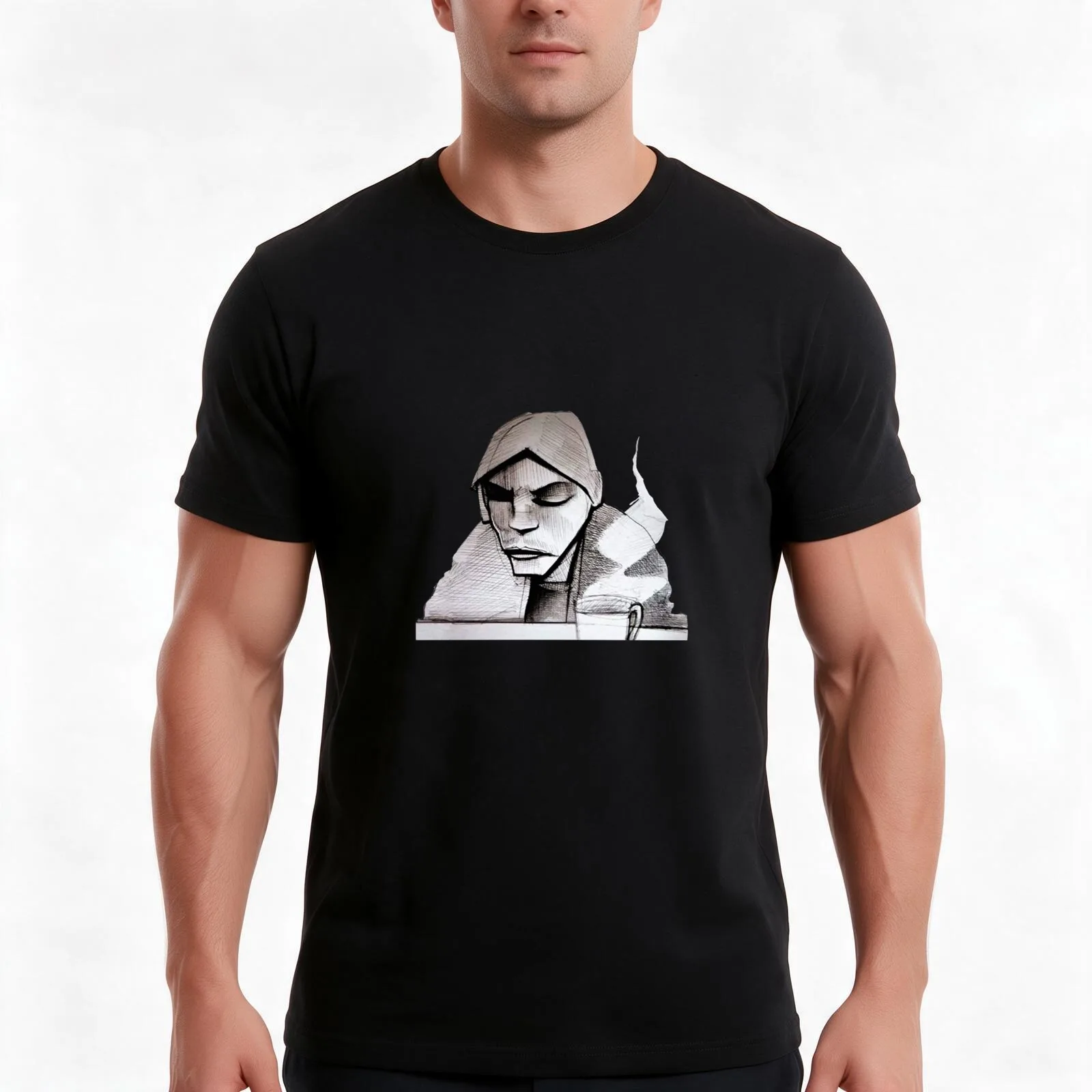 Burial - Untrue - No text 28 , Designer T-Shirt, Summer Casual Cotton Tee, Oversized Streetwear Tops, Vintage Graphic Print