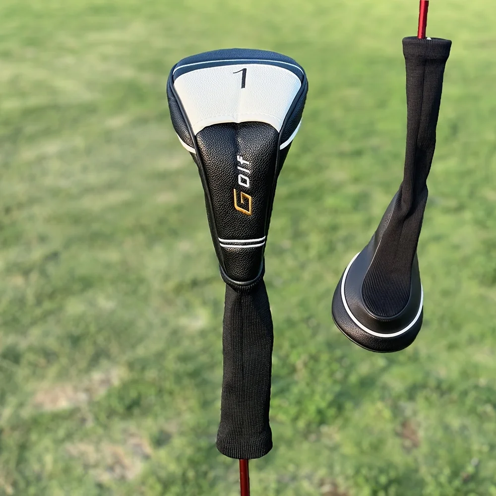 1pc/3pcs Golf Headcovers - Driver, Fairway Golf Protective Cover, Golf Accessories, Dust-proof and Durable Materials Provide view 5