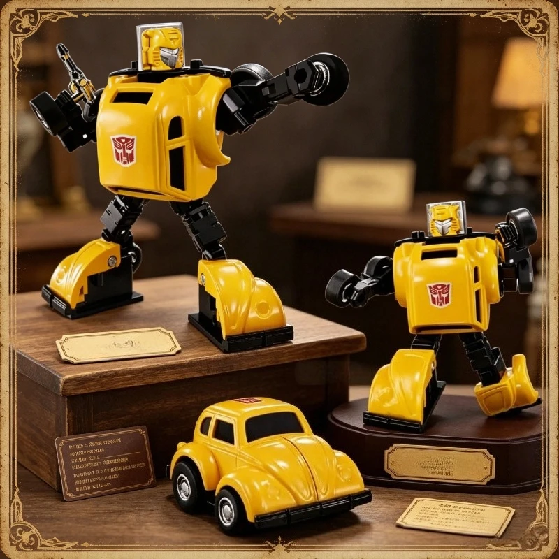 В НАЛИЧИИ: Трансформируемая игрушка Takara Tomy C-03 G1, суперподвижная фигурка-робот Бамблби, коллекционная аниме-игрушка.
