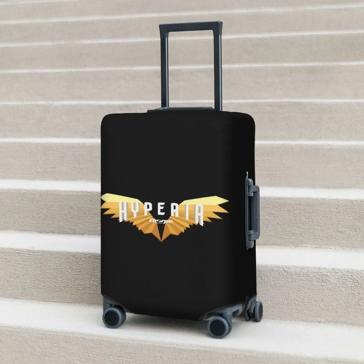 

Hyperia Thorpe Park Logo Suitcase Cover Protection Elastic Travel Luggage Protector Covers for 18-32 Inch