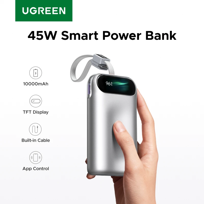 【DIY Wallpaper】UGREEN 45W Power Bank 10000mAh Portable PowerBank for iPhone 18 Pro Max Samsung Phone External Battery PD45W