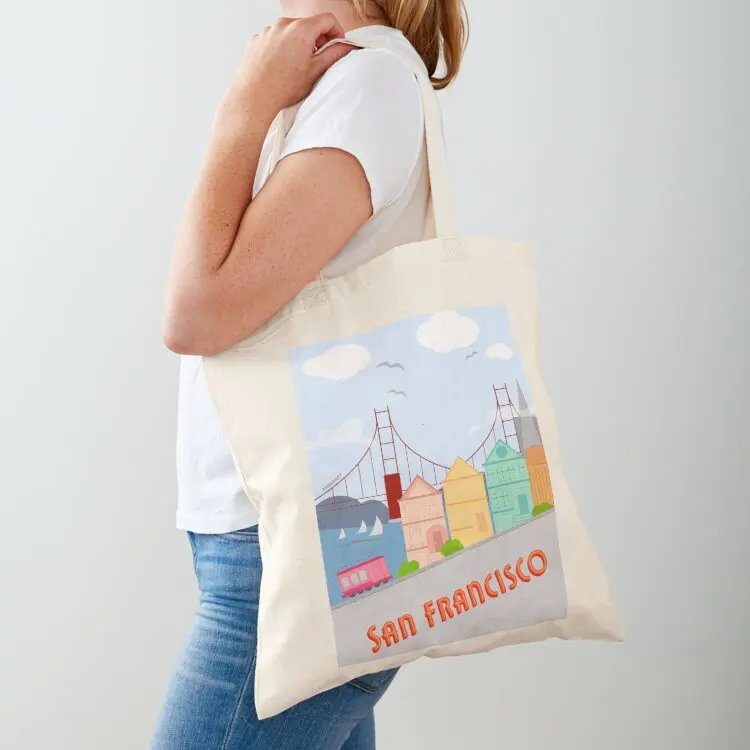 

San Francisco Tote Bag Shopping bags supermarket folding bag Women's shopper bag shopper women