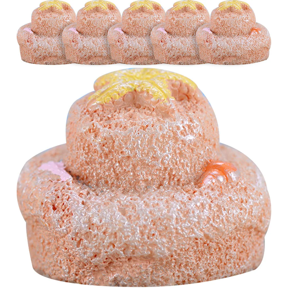 

6Pcs Micro Landscape Ornament Resin Sculpture for Aquarium Fish Tank Decor Stylish Sand Beach Scene Enhanced Visual