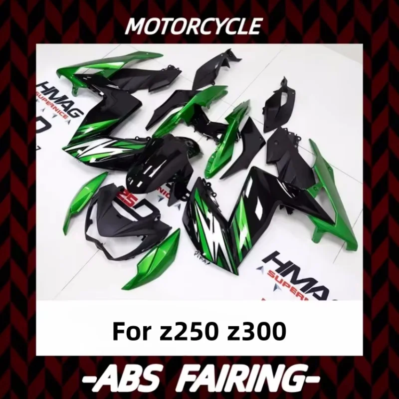 Abs Fairing For Z300 Z250 2015 - 2018 Black green Bodywork for  Z300r Z250R 15 Fairings Z 250 300 Ninja 16 17 18 2016 2017