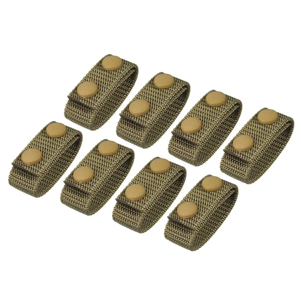 2pcs Nylon Fabric Buckles For Securing Belt Buckles Belt Keeper Folded Length 6.5cm Adjustable Material Handling Tools