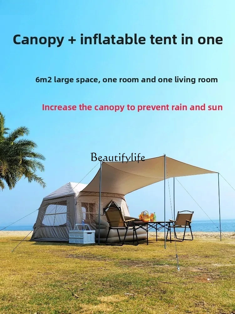 Tenda gonfiabile da esterno , baldacchino da campeggio automatico, protezione solare portatile integrata e protezione