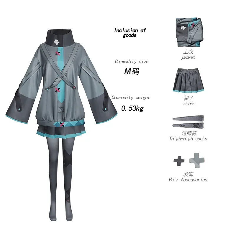 2025 Miku Theater Edition Cosplay Costume Wig Project Sekai Miku Lolita Hoodie Skirt Set Women Daily Clothing Halloween Hot Sale