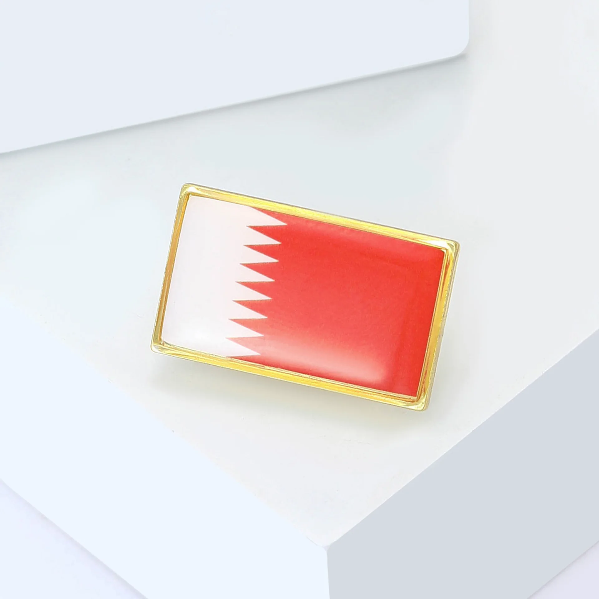 Bahrain flag drip oil brooch collar needle cufflinks wholesale versatile personalized men's and women's clothing chest flower