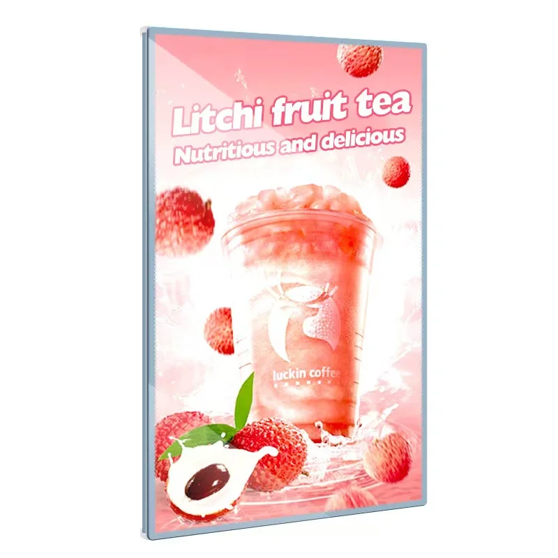 Super Bright Adjustable LED Light Box Slim Portable Poster Display Stand For Indoor Shop Restaurant Decoration