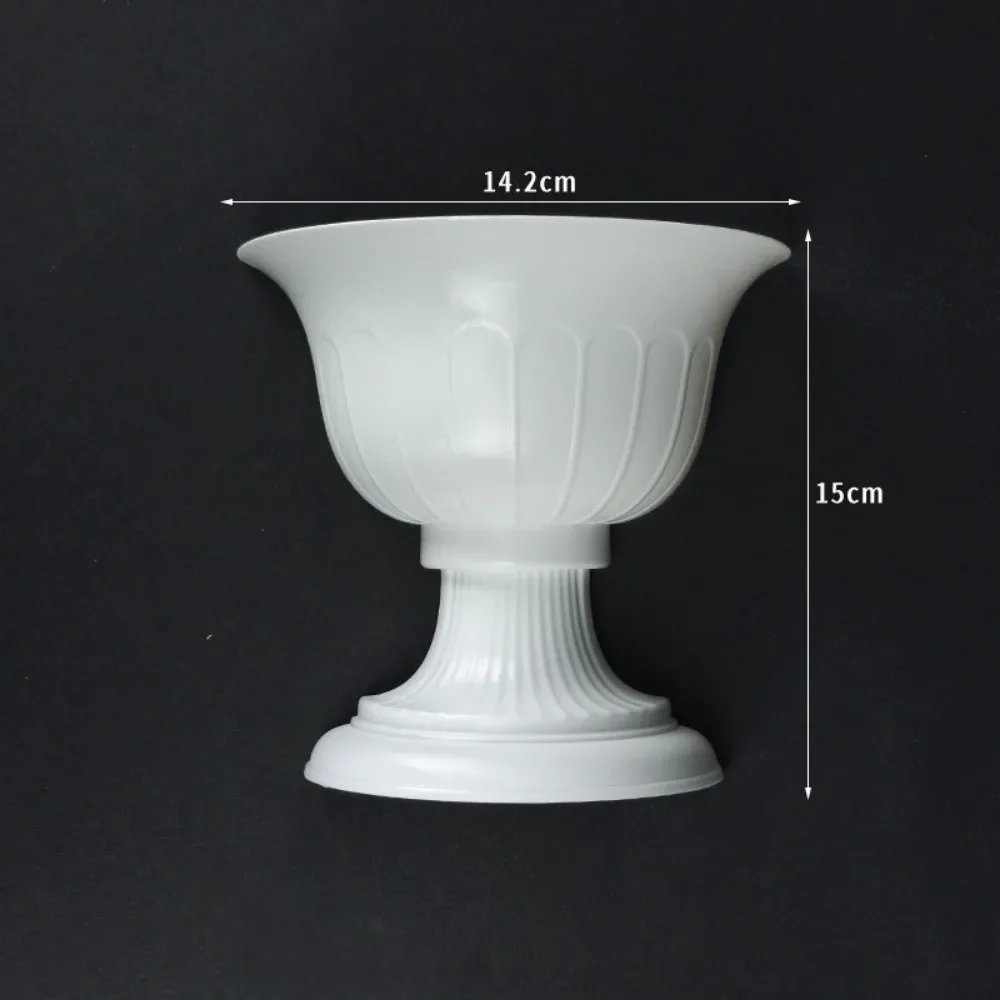 New French Oil Painting Half Wall Vase Hand-Painted DIY Flower Arrangement Vase White Half Wall Flower Pot Home Decoration