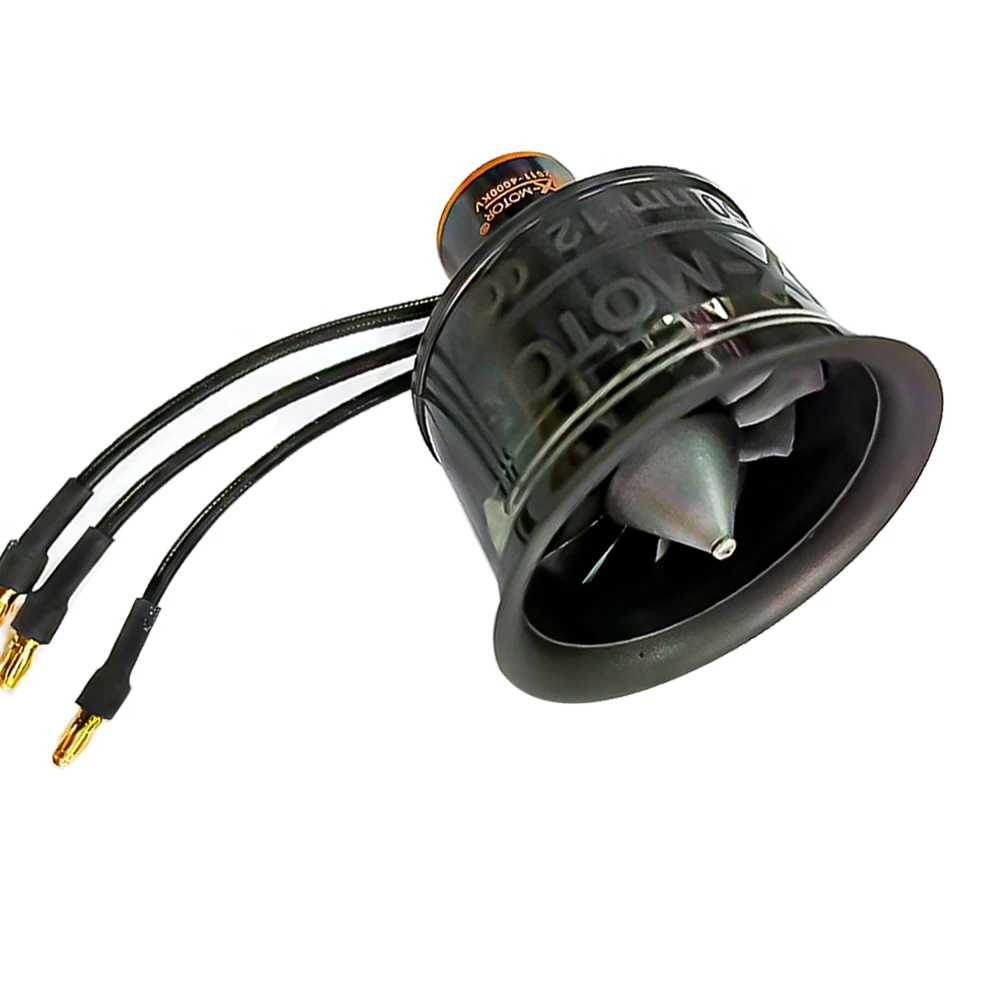 QX-MOTOR 50mm EDF QF2611 12 Blades Ducted Fan CW/CCW with Brushless Motor use 40A 50A ESC For RC Multiaxis Jet Plane Parts