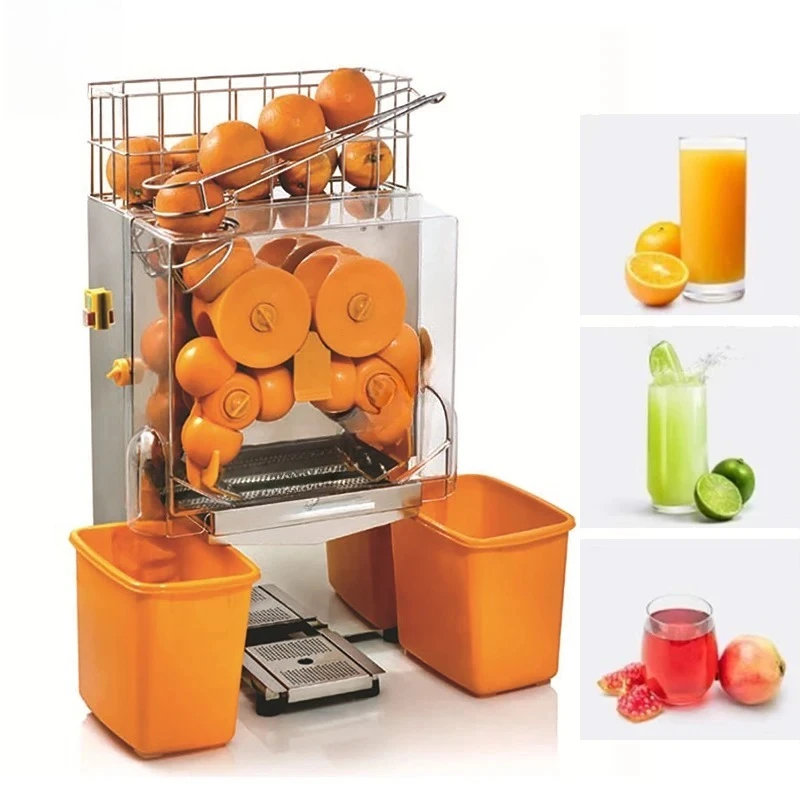 Bar Restaurant Commercial Orange Juicer, 120W Electric Juice Extractor with Slag and Juice Separation