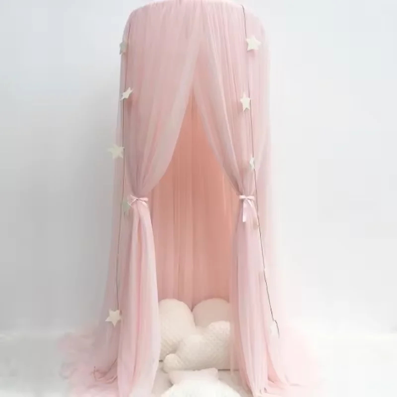 

Mosquito Net Hanging Tent Star Decoration Baby Bed Crib Canopy Tulle Curtains for Bedroom Play House Tent for Children Kids Room