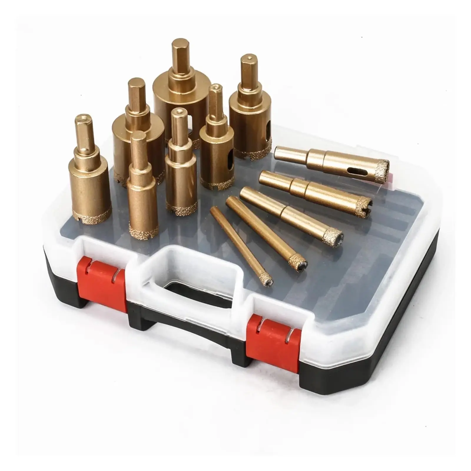 

12 шт., 6-35 мм, набор сверл для кольцевой пилы, инструменты, набор сверл с алмазным покрытием, ручные инструменты для стекла, мрамора, гранита, камня, плитки, керамики