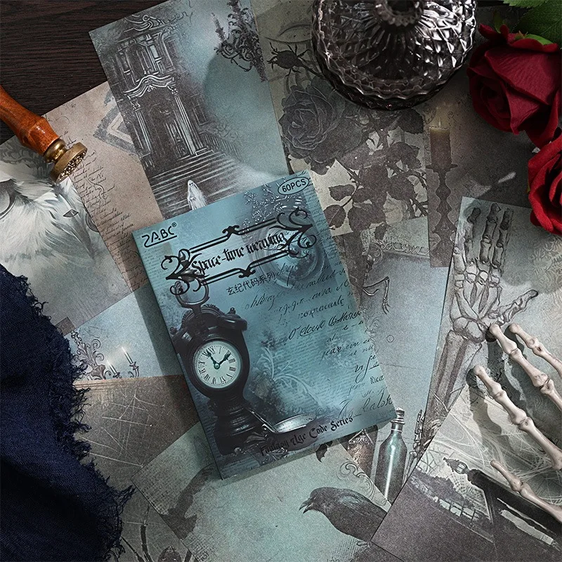 60 sztuk/paczka Vintage Journal seria Scrapbooking materiał dekoracyjny papier idealny do kolażu dziennik Craft DIY artykuły papiernicze