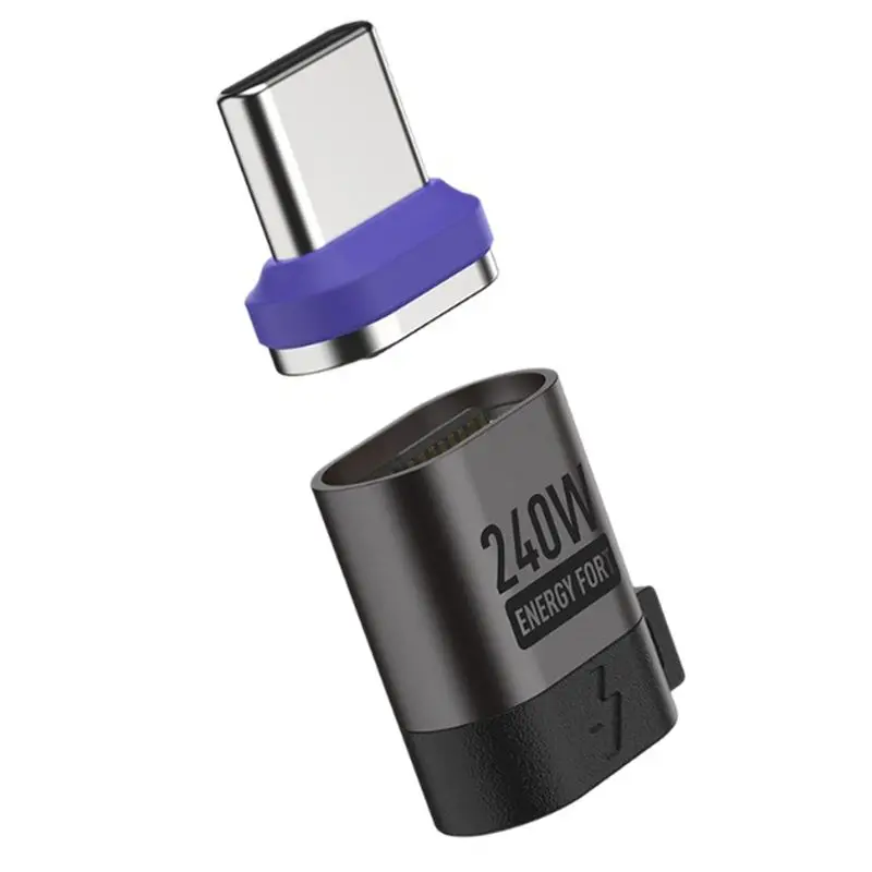 T23C PD 3.0 Fast Charging Cable Cord 240W Magnetic Type C Adapter 480 Mbps Data Transfer For Phone Laptop