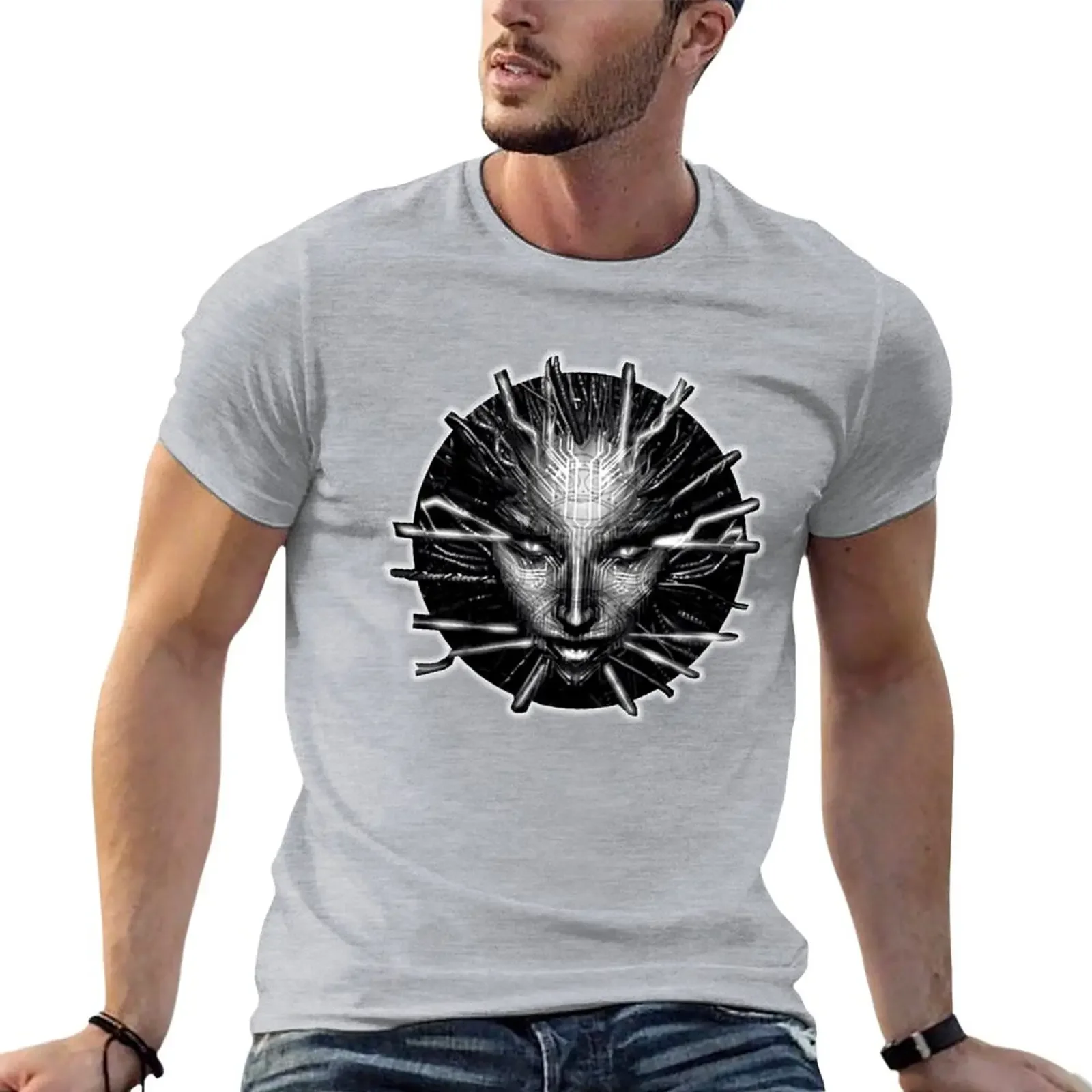 

New SHODAN / System Shock T-Shirt shirts graphic tees heavyweights mens tall t shirts