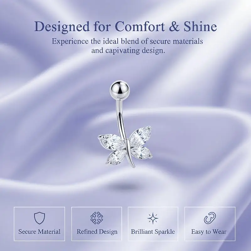 Dragonfly Butterfly Belly Button Ring Navel Piercing Sexy Belly Rings