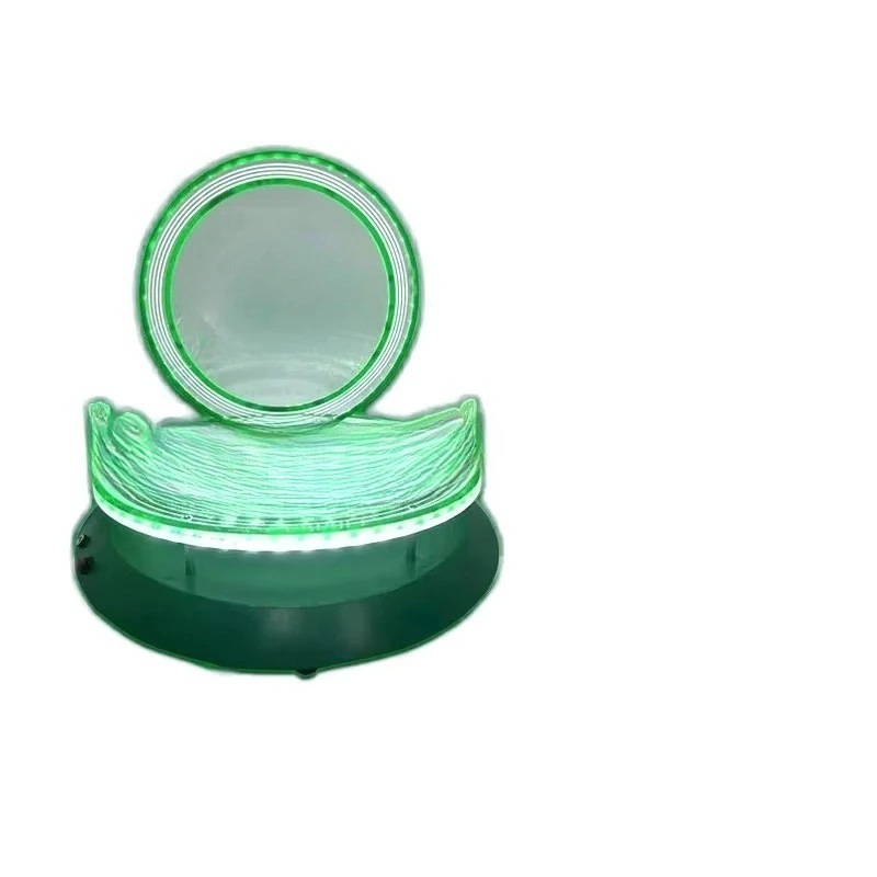 Creative eco-friendly polished metal round display stand, can be rotated 360 degrees, suitable for bars racks, modern simplicity