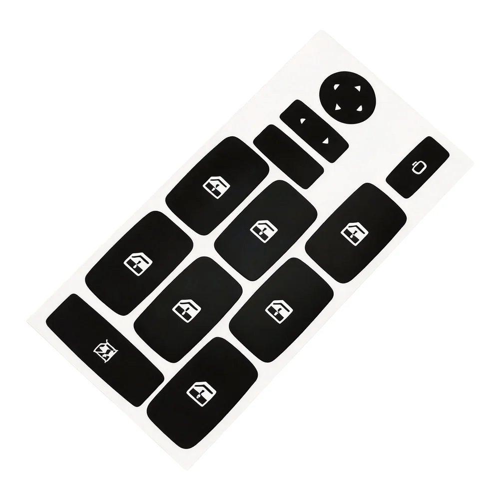 Vinyl Push Button Sticker Decal for Fiat For Croma Models 2005 through 2011 to Restore Worn Window Control Switch Labels